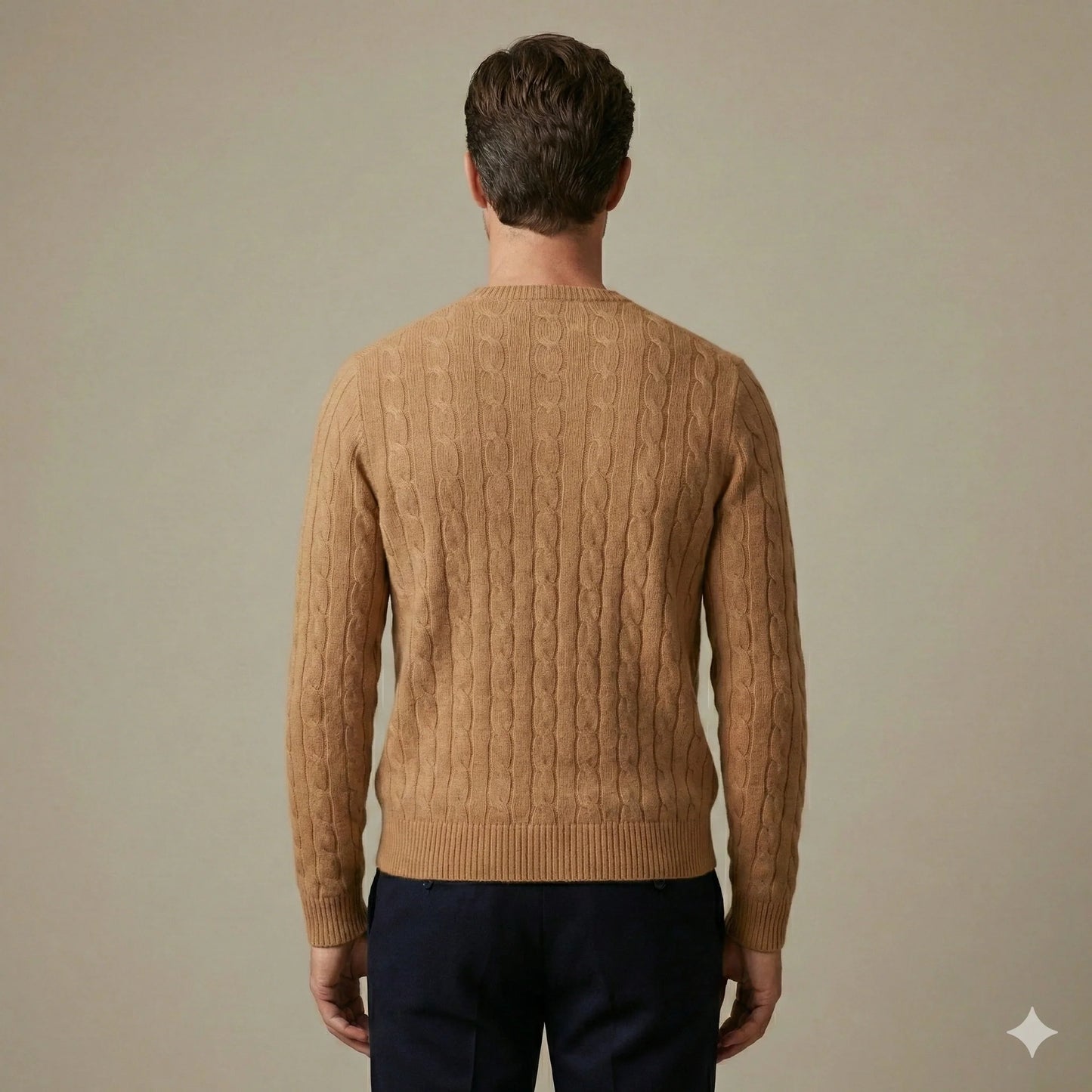 The Heritage Cable-Knit Cashmere Sweater | Camel