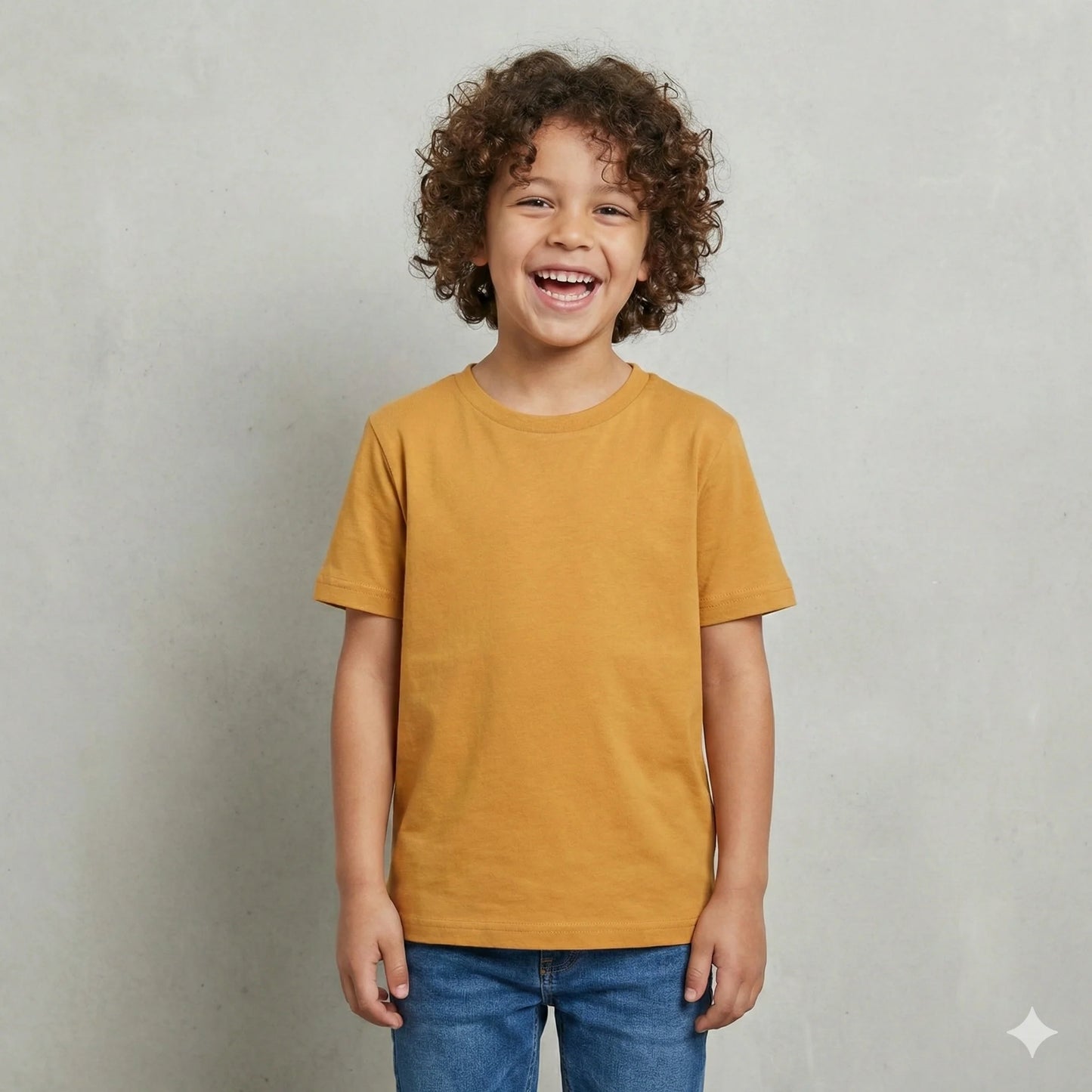 The Everyday Knit Tee | Mustard Yellow
