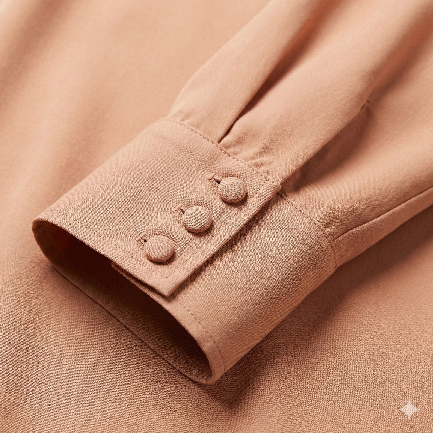 The Amara Draped Cupro Blouse | Taupe