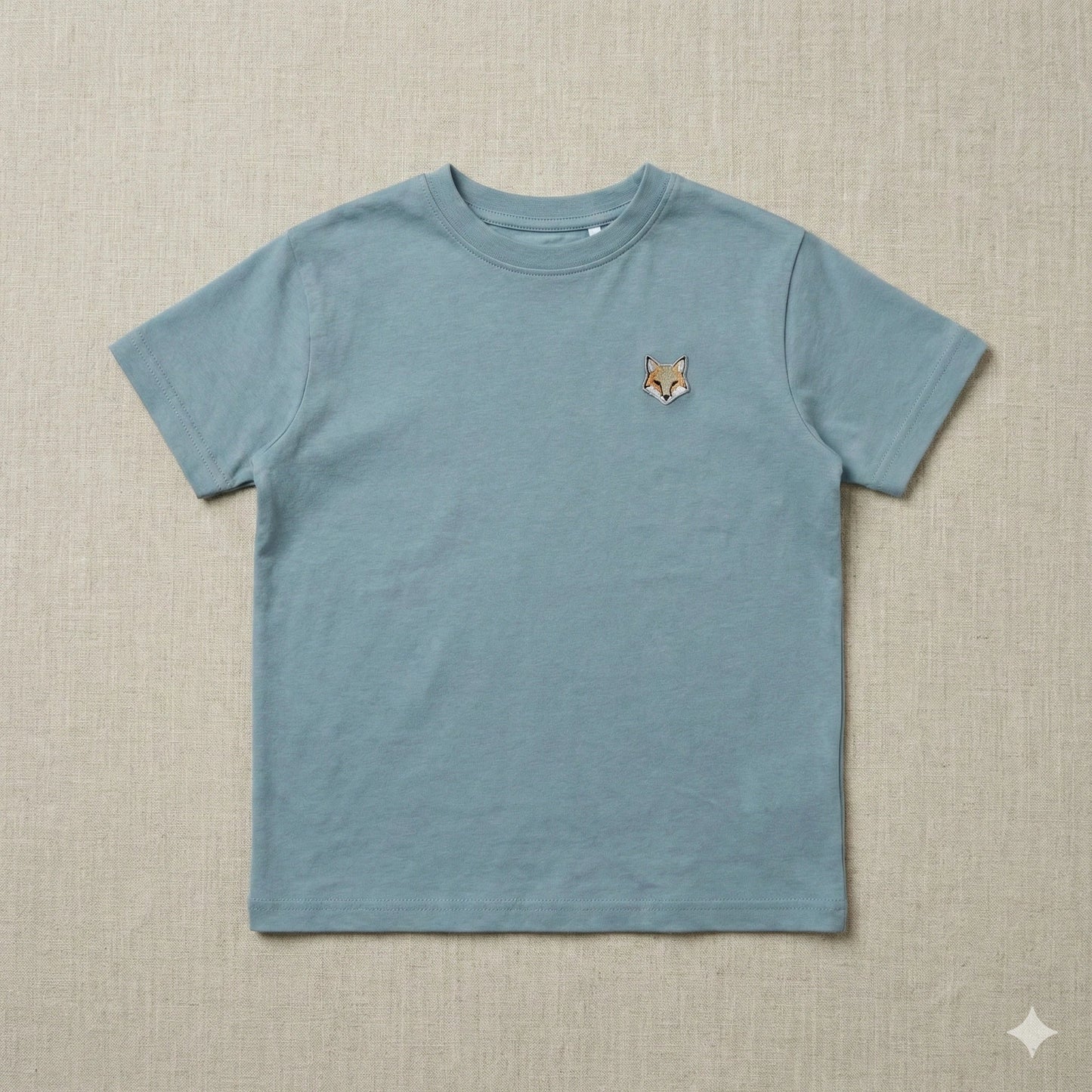 The Little Explorer Organic Tee | Dusty Blue