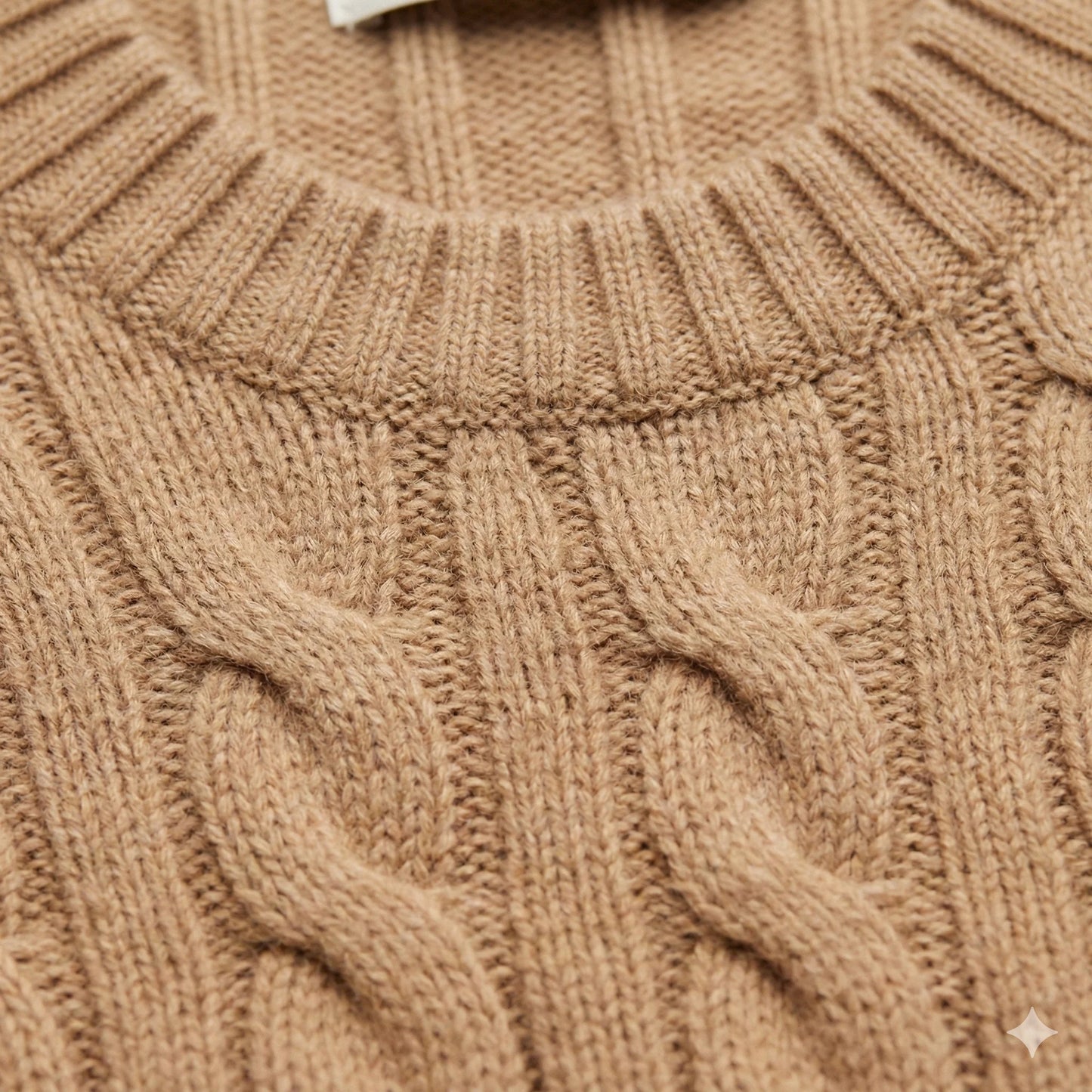The Heritage Cable-Knit Cashmere Sweater | Camel