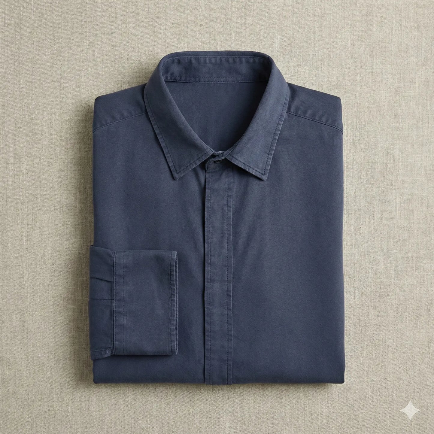 The Meridian Tailored Shirt | Muted Navy