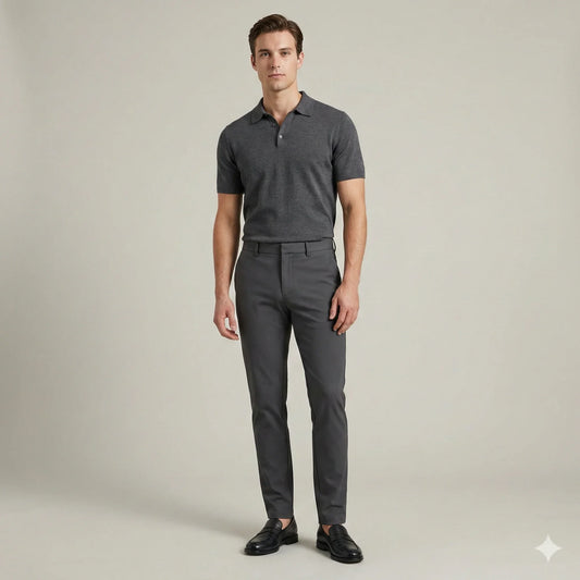 The Ascend Tech-Chino Trouser | Charcoal