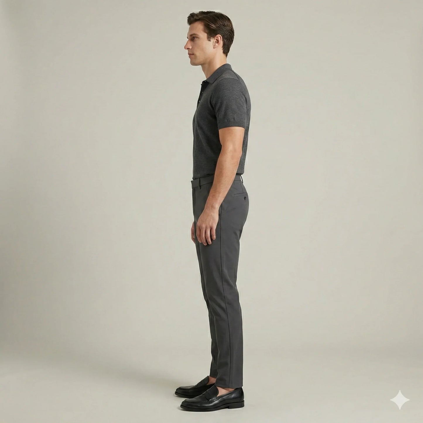 The Ascend Tech-Chino Trouser | Charcoal