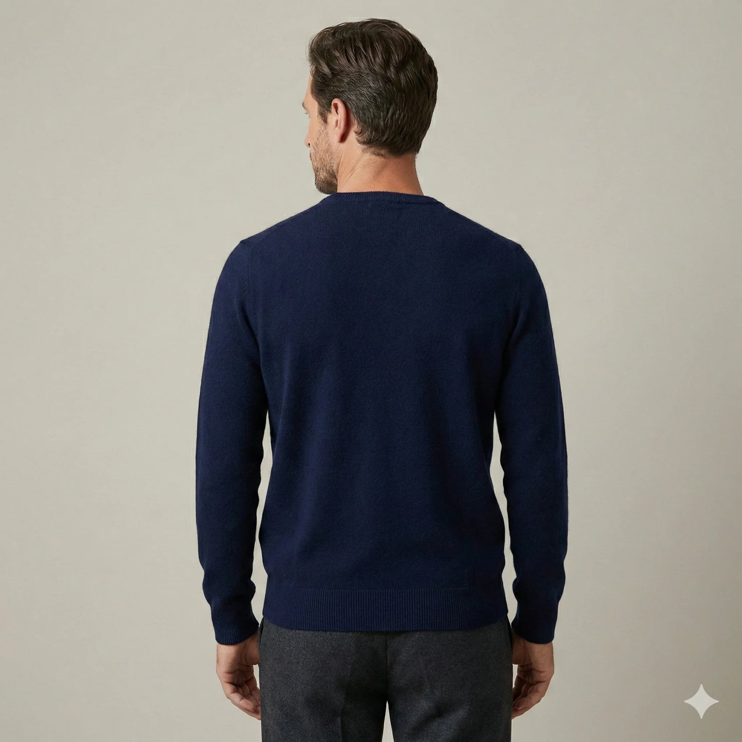 The Kensington Pure Cashmere Crewneck | Deep Navy
