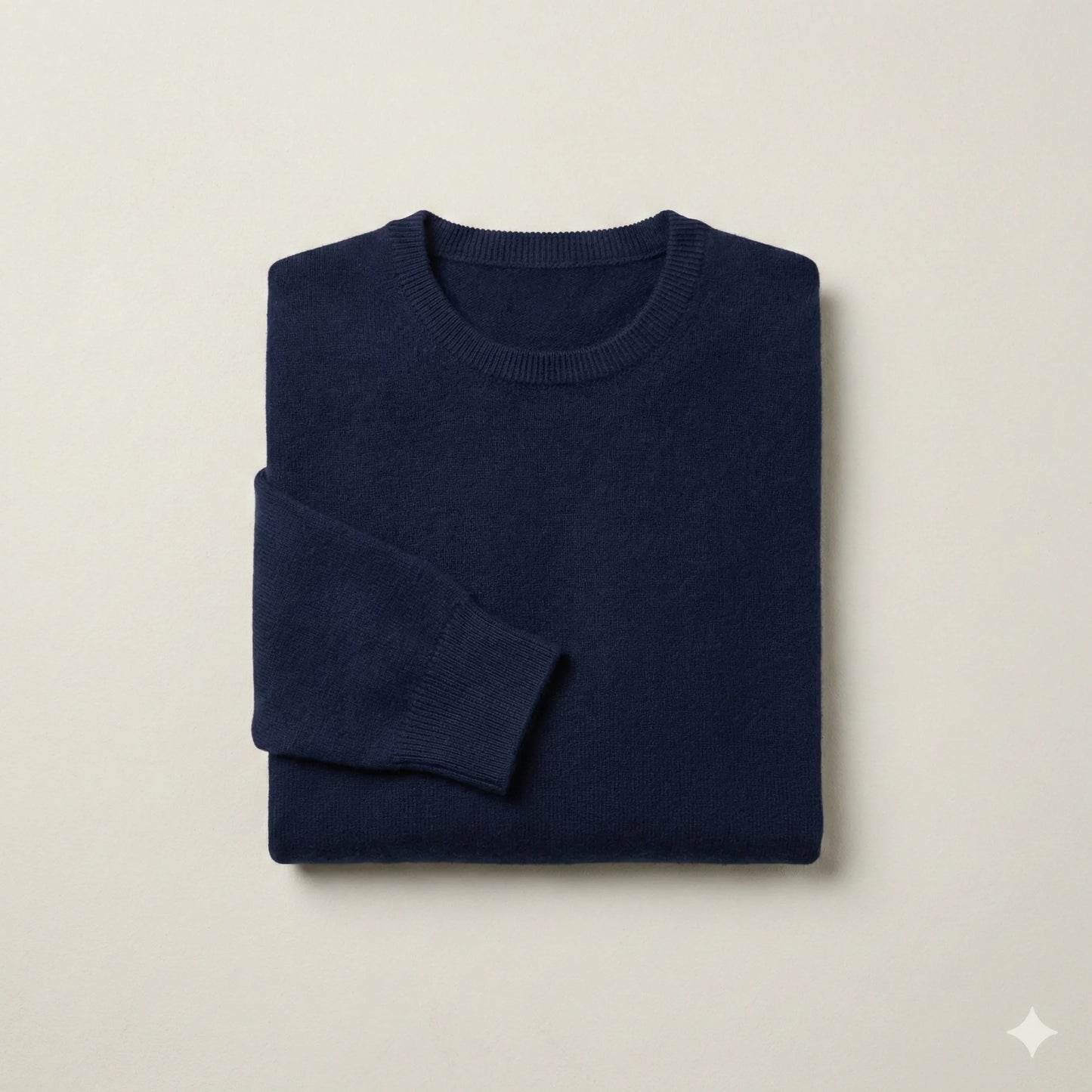 The Kensington Pure Cashmere Crewneck | Deep Navy